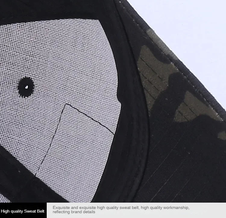 Boné de beisebol camuflado ao ar livre masculino tático CP chapéu ajustável esportes ciclismo boné de língua de pato