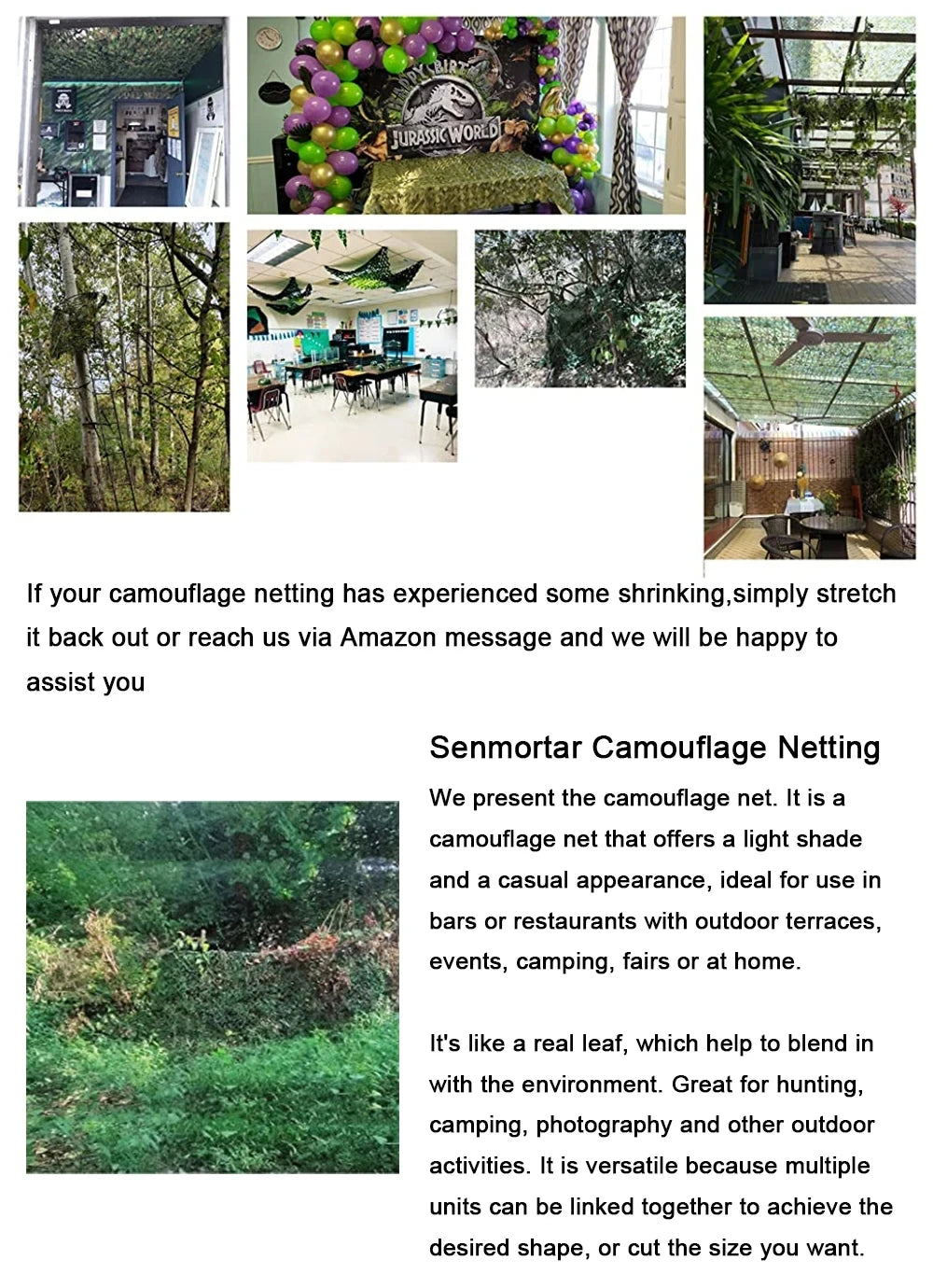 Rede camuflada para acampamento ao ar livre, guarda-sol, malha camuflada para caça, tiro, carro, festa militar, abrigo solar