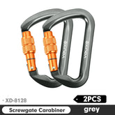 Xinda mosquetão ao ar livre escalada montanha pouso 30kn equipamento de operação de alta altitude liga alumínio fivela de segurança gancho