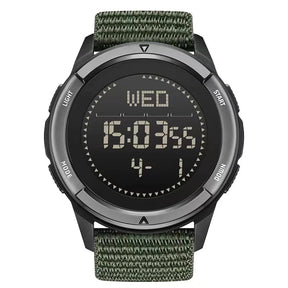 North edge relógio masculino alpes 45mm esportes ao ar livre natação metrônomo bússola à prova dwaterproof água caso de fibra carbono pulseira de náilon relógio masculino