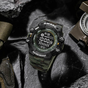 Smael relógio digital led esportes relógios de pulso 50m à prova dwaterproof água led cronômetro 8050 mc relógios digital grande dail relógio alarme