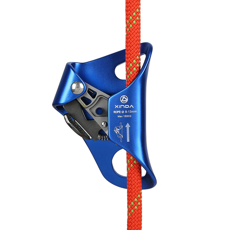 Xinda acampamento ao ar livre escalada peito ascendente corda de segurança ascendente anti queda fora sobrevivência corda vertical equipamentos escalada