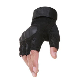 Meio dedo luvas masculinas ao ar livre militar tático luvas esportes tiro caça airsoft motocicleta ciclismo luvas