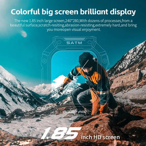 LOKMAT-OCEAN PRO Saúde e Monitoramento Esportivo Relógio Inteligente para Homens, Notificação Inteligente, Compatível com iOS e Android