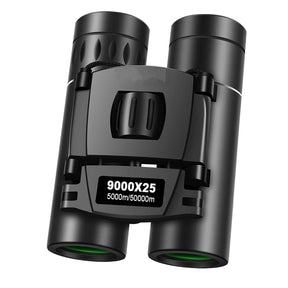9000x25 hd zoom portátil poderoso binóculos de longo alcance bak4 telescópio jumelles óptica dobrável para caça ao ar livre acampamento