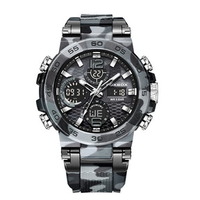 LIGE Digital Men Militar Watch 50m Relógio de pulso à prova d'água LED Relógio de quartzo Relógio esportivo Masculino Relógios grandes Homens Relogios Masculino