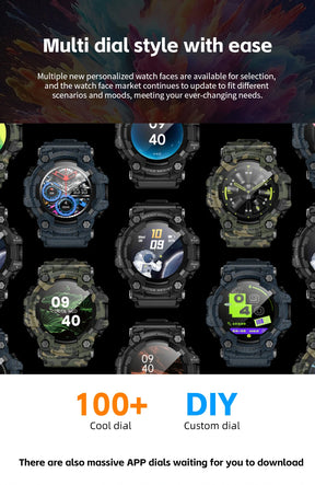 Lokmat ATTACK-GT atualização esporte relógio inteligente à prova dwaterproof água bluetooth chamadas robustos smartwatches lanterna rastreador de fitness para o telefone