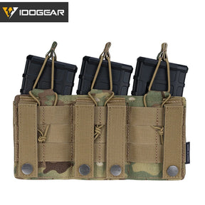 IDOGEAR Tático LSR 556 Mag Bolsa Triplo Mag Carrier MOLLE Bolsa Corte a Laser 3567
