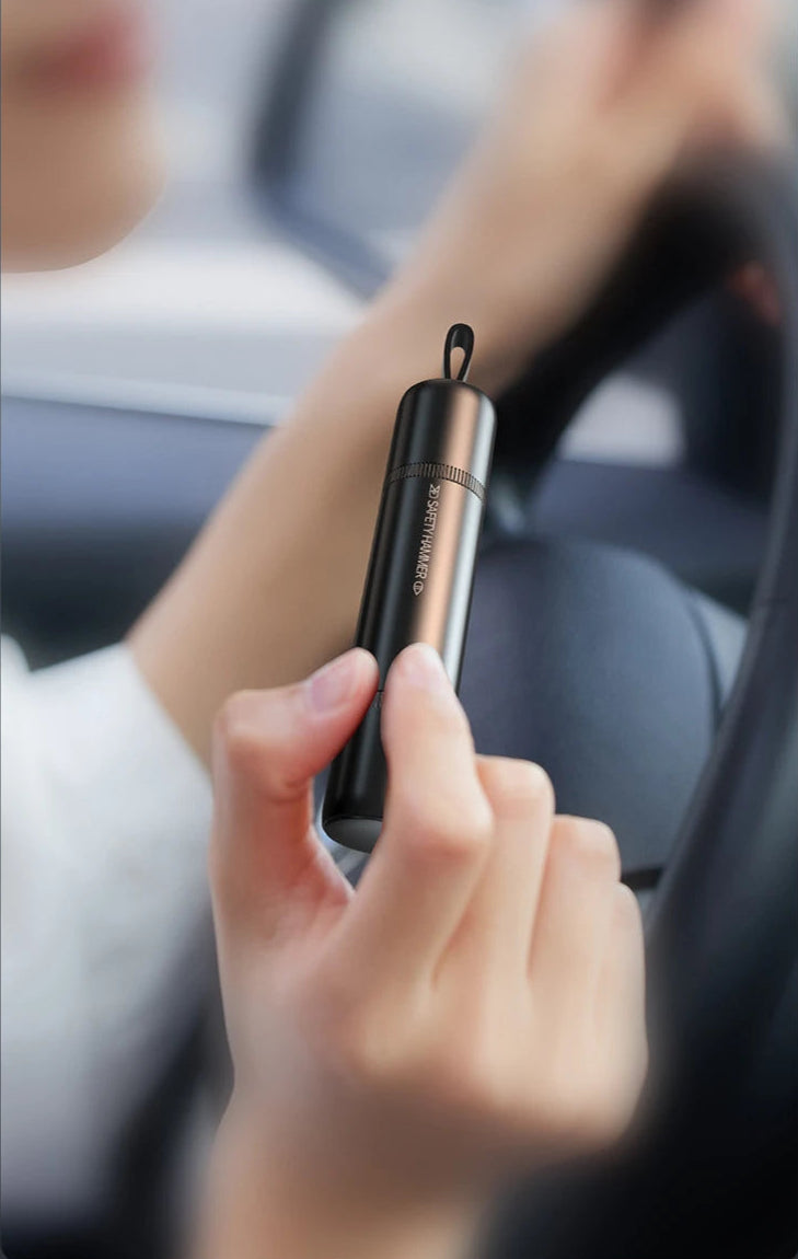 Martelo de segurança para carro 2 em 1, disjuntor de vidro de emergência, corte do cinto de segurança, alta dureza, aço de tungstênio, ferramenta de resgate, acessórios automotivos