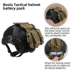 Bolsa de bateria capacete tático mk1 contrapeso bolsa capacete nvg bateria equilíbrio saco de peso capacetes acessórios