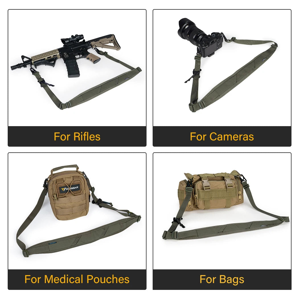 IDOGEAR Tactical R-ifle Slingster 2 Pontos Caça Quick Pull Ranger Verde 3428