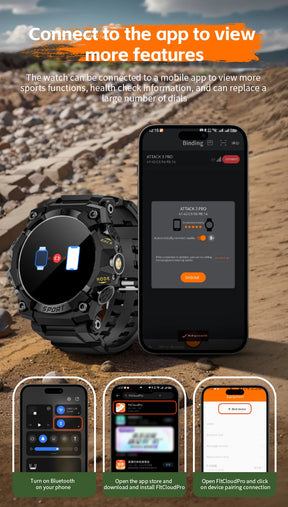 Lokmat novo ataque 3 pro robusto relógio inteligente bluetooth chamadas rastreador de fitness lanterna mensagem push monitor freqüência cardíaca para o telefone