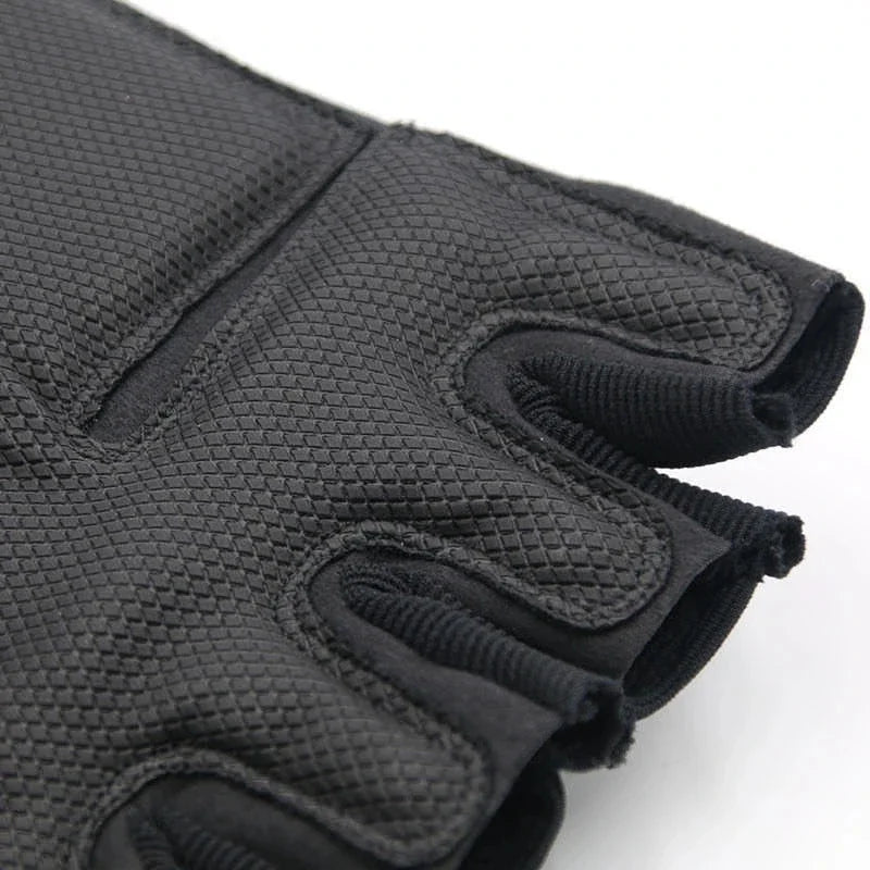 Meio dedo luvas masculinas ao ar livre militar tático luvas esportes tiro caça airsoft motocicleta ciclismo luvas