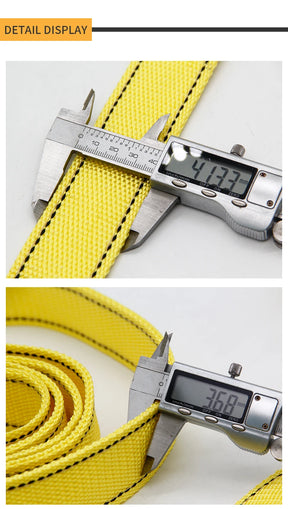 Corda de reboque de carro off road puxando corda 5 toneladas 4m 5m reboque com resgate puxando corda de fio de aço engrossado especial