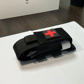 Bolsa tática de primeiros socorros para gatos, bolsa de torniquete de nylon para pistola única, coldre de faca de caça ao ar livre, pacotes de tesoura médica