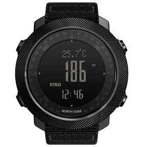 North edge esporte masculino relógio digital horas correndo natação militar do exército relógios altímetro barômetro bússola à prova dwaterproof água 50m
