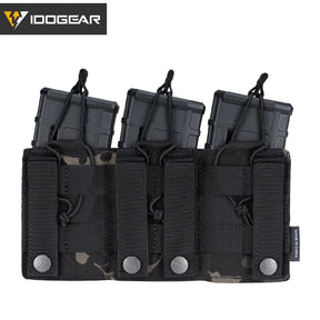 IDOGEAR Tático LSR 556 Mag Bolsa Triplo Mag Carrier MOLLE Bolsa Corte a Laser 3567