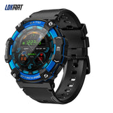 LOKMAT-ATTACK 2 PRO Sport Smart Watch, tela de toque redonda completa, chamadas Bluetooth, rastreador de fitness, smartwatches, monitor de freqüência cardíaca