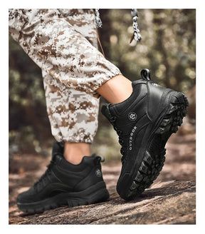 Homens botas táticas de segurança respirável masculino anti-deslizamento bota de caça motocicleta botas do exército deserto escalada caminhadas sapatos tamanho mais