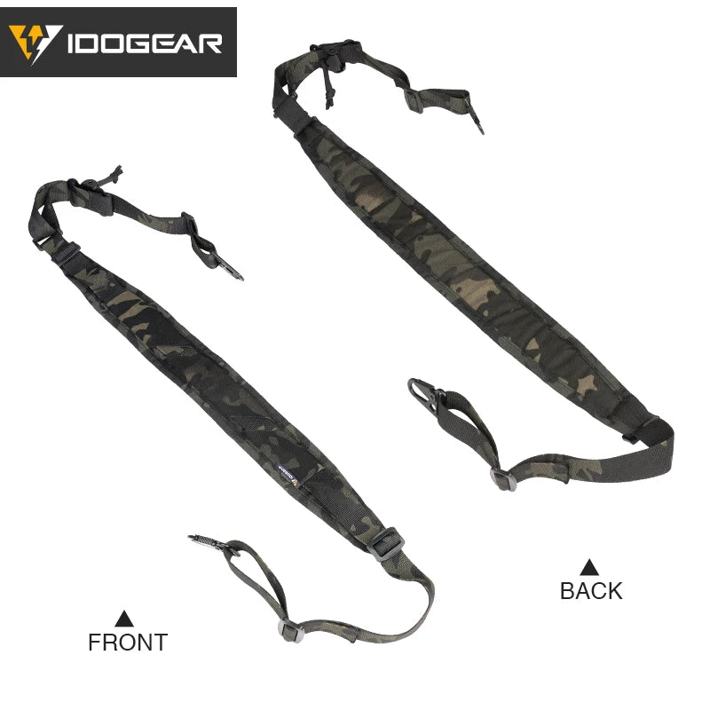 IDOGEAR Tactical R-ifle Slingster 2 Pontos Caça Quick Pull Ranger Verde 3428