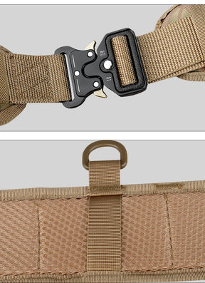 JSJM-Cinto Tático Acolchoado Ajustável para Homens, Trabalho ao Ar Livre, Combate CS, Caça, Paintball, Cintos, Bolso