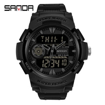 Sanda marca superior g-estilo relógio militar masculino led digital esportes cronômetro relógios homem à prova dwaterproof água relógio de pulso de quartzo eletrônico dos homens