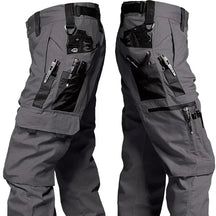 Novas calças de trabalho tático dos homens calças de carga ao ar livre multi-bolso impermeável calça outono primavera ao ar livre workwear caminhadas