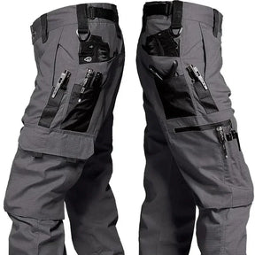 Novas calças de trabalho tático dos homens calças de carga ao ar livre multi-bolso impermeável calça outono primavera ao ar livre workwear caminhadas