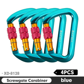 Xinda mosquetão ao ar livre escalada montanha pouso 30kn equipamento de operação de alta altitude liga alumínio fivela de segurança gancho
