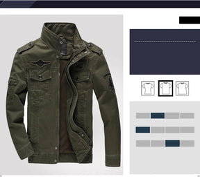 Novo 2023 casual jaqueta militar do exército dos homens plus size M-6XL jaqueta masculina força aérea uma primavera & outono carga jaquetas dos homens casaco