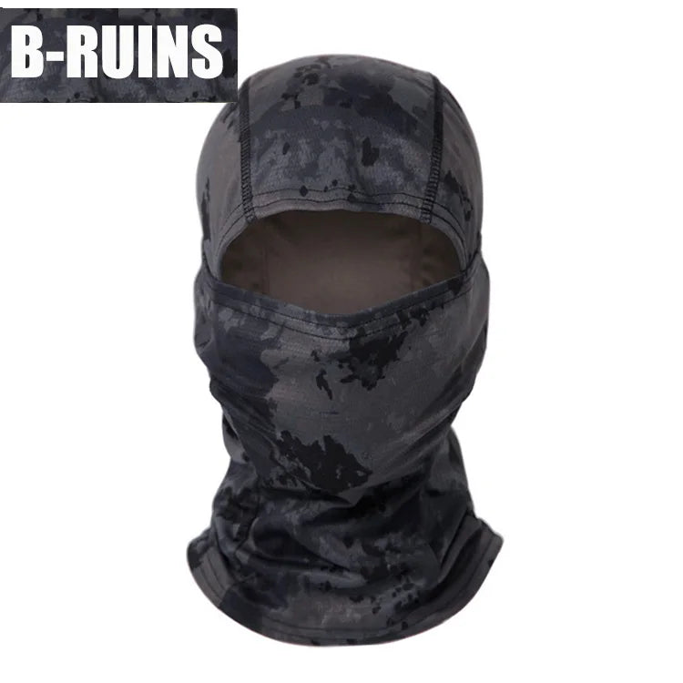 Balaclava Tático Multicam, Máscara Facial Completa, Capa Escudo, Chapéu De Ciclismo E Caça, Cachecol De Camuflagem