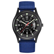 Relógio de pulso quartzo militar masculino, Nylon relógios de luxo, Calendário Data Watch, Moda, 2023