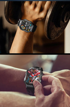 Lokmat oceano 3 pro esporte relógio inteligente robusto fitness à prova dwaterproof água smartwatches monitor de freqüência cardíaca relógio tela toque completo