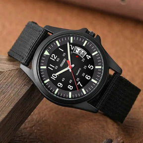 Relógio de pulso quartzo militar masculino, Nylon relógios de luxo, Calendário Data Watch, Moda, 2023