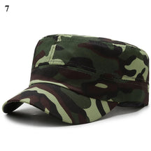 Chapéus camuflados vintage bonés de beisebol de topo plano para homens chapéus esportivos ao ar livre cadetes protetor solar chapéus