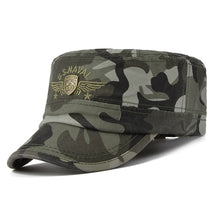 Moda usnaval carta bordado boné de beisebol primavera outono ao ar livre ajustável chapéus casuais masculino topo plano capitão militar bonés