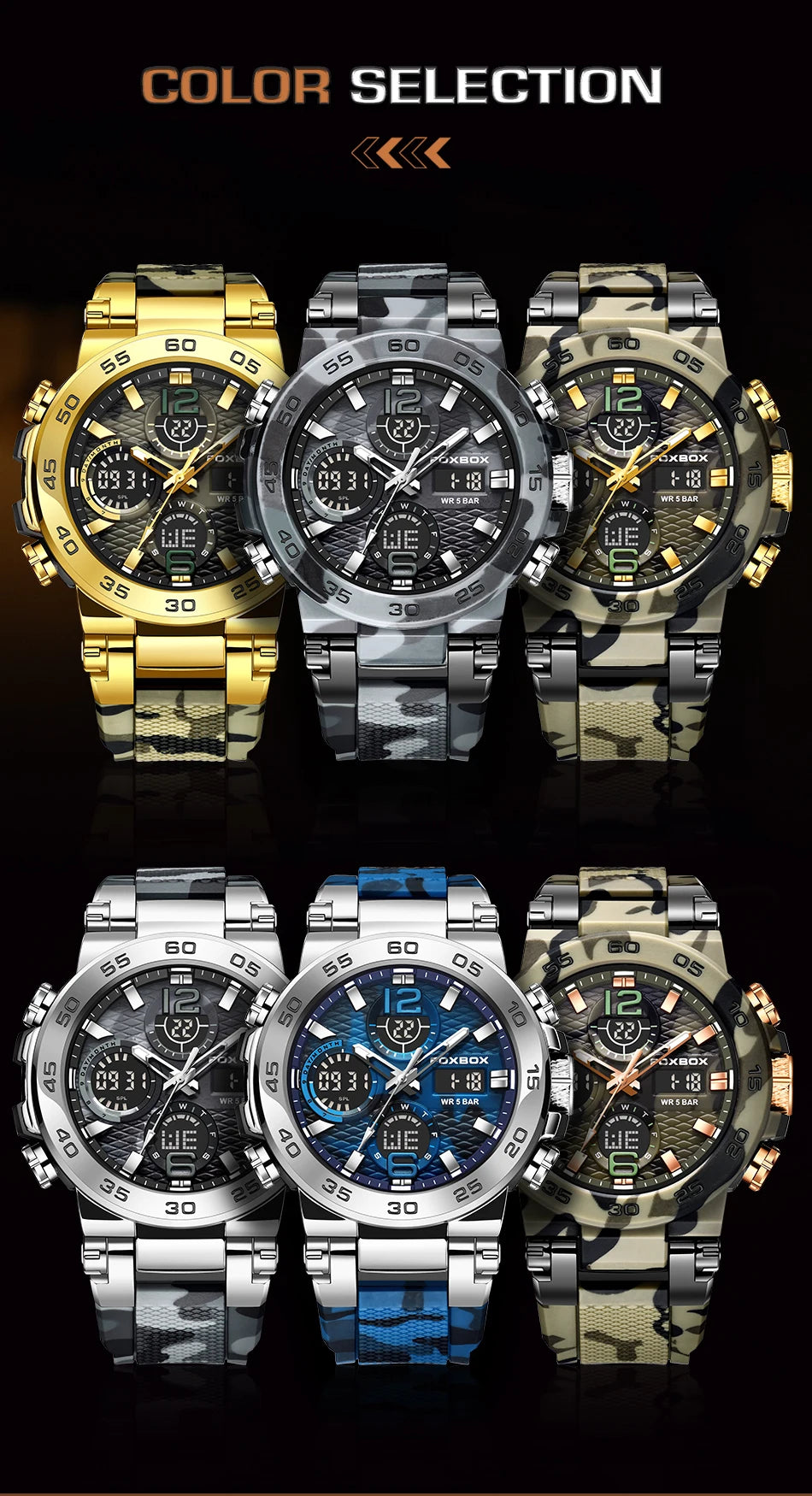 LIGE Digital Men Militar Watch 50m Relógio de pulso à prova d'água LED Relógio de quartzo Relógio esportivo Masculino Relógios grandes Homens Relogios Masculino