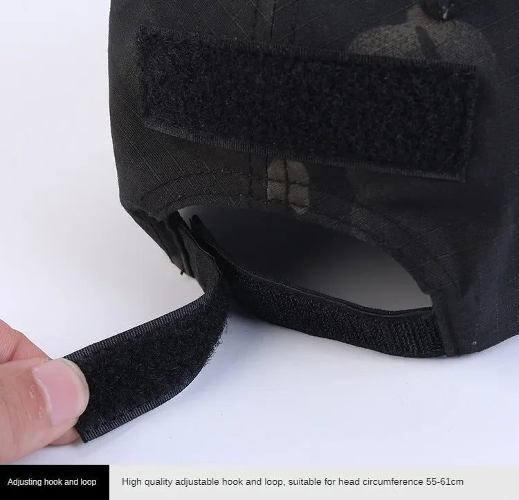 Boné de beisebol camuflado ao ar livre masculino tático CP chapéu ajustável esportes ciclismo boné de língua de pato