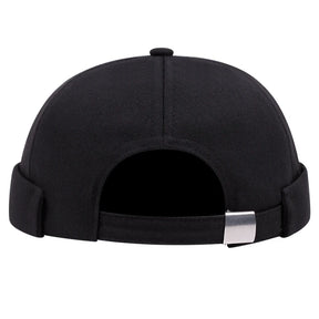 2024 novo gorro hip hop solidéu na moda cor streetwear portátil melão boné moda headwear bonés painéis elásticos hip hop chapéu