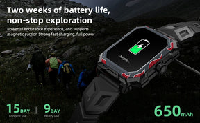 LOKMAT-Oceano Max esporte relógio inteligente, navio emblemático, impermeável, Fitness Tracker, chamadas BT, freqüência cardíaca, sangue, monitor de oxigênio, novo