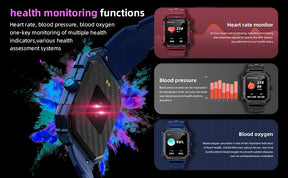 LOKMAT-Oceano Max esporte relógio inteligente, navio emblemático, impermeável, Fitness Tracker, chamadas BT, freqüência cardíaca, sangue, monitor de oxigênio, novo