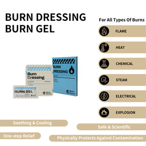 Kit de gel para queimaduras Rhino Rescue 69g - Primeiros socorros para camping e caminhadas (embalagens individuais)