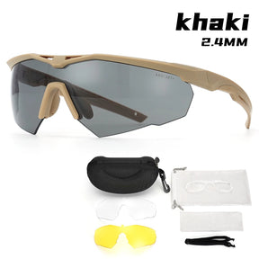 Conjunto de óculos tático à prova de vento, à prova de poeira, cs, militar, tiro, à prova de balas, motocicleta, montanhismo