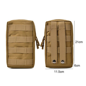 600D Oxford Outdoor Bag EDC Molle Ferramenta Zíper Acessórios de cintura Cinto durável Bolsa de camuflagem Airsoft