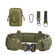 JSJM-Cinto Tático Acolchoado Ajustável para Homens, Trabalho ao Ar Livre, Combate CS, Caça, Paintball, Cintos, Bolso