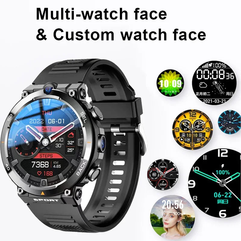 4g rede android relógio inteligente 5mp câmera dupla gps wifi nfc google play app download gratuito rosto desbloquear masculino feminino smartwatch