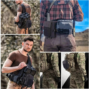 Bolsa de cintura Molle tática para homens, EDC Tool Pouches, Utility Gadget Organizer Vest, Fanny Pack, Mobile Phone Case, Bolsa, ao ar livre