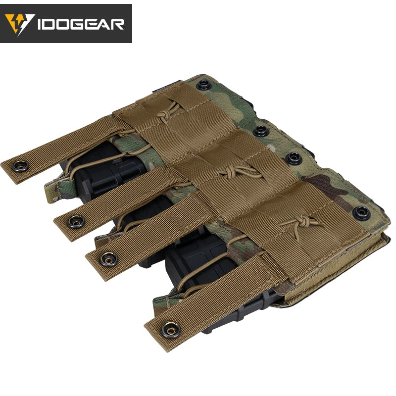 IDOGEAR Tático LSR 556 Mag Bolsa Triplo Mag Carrier MOLLE Bolsa Corte a Laser 3567
