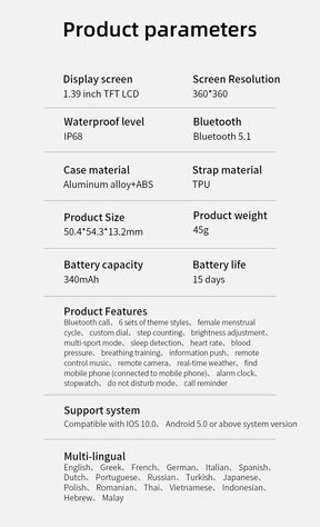 LOKMAT-ATTACK 2 PRO relógios inteligentes para homens e mulheres, fitness, esportes ao ar livre, monitoramento de saúde, compatível com android, ios
