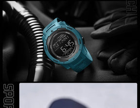 SMAEL-8105 Relógios digitais para homens, esportes LED relógios de pulso, relógio impermeável, cronômetro luz digital, 50m